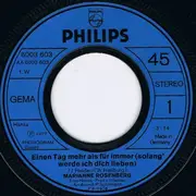 7'' - Marianne Rosenberg - Einen Tag Mehr Als Für Immer (Solang' Werde Ich Dich Lieben) / Wir Können Es Beide (Wenn Wir Es Nur Woll'n)