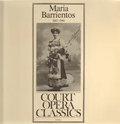 Maria Barrientos - Court Opera Classics