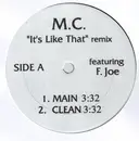 12'' - Mariah Carey - It's Like That (Remix) feat. Fat Joe