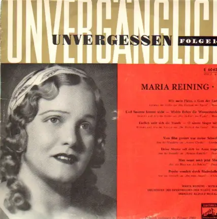 Maria Reining - Maria Reining I