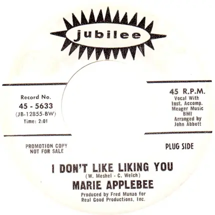 Marie Applebee - I Don't Like Liking You