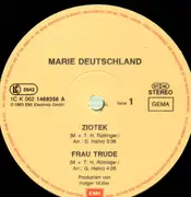 EP - Marie Deutschland - Frau Trude / Ziotek