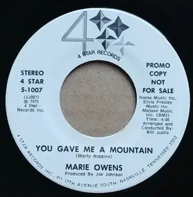 Marie Owens - You Gave Me A Mountain