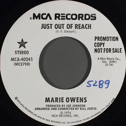 Marie Owens - Just Out Of Reach