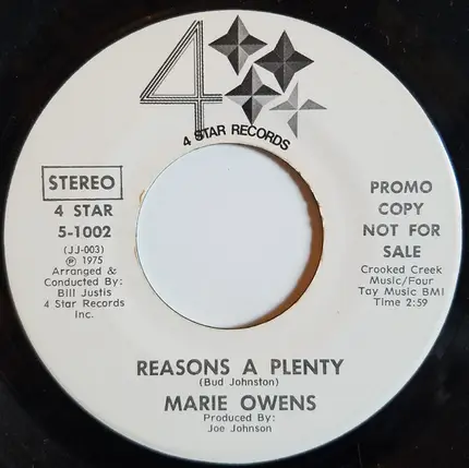 Marie Owens - Reasons A Plenty