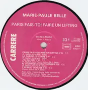 LP - Marie-Paule Belle - Paris Fais-Toi Faire Un Lifting