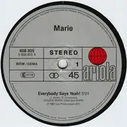 12inch Vinyl Single - Marie - Everybody Says Yeah!