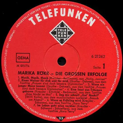 Marika Rökk - Die grosse FIlmrevue Original 1