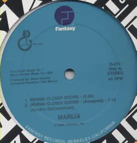 Marija - Behind Closed Doors