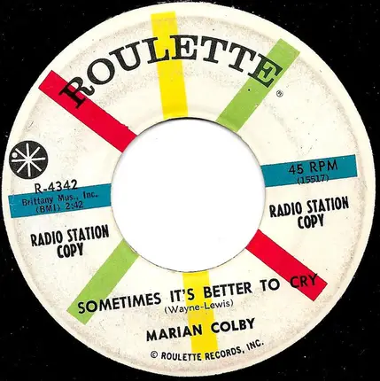 Marion Colby - Sometimes It's Better To Cry / Just Because