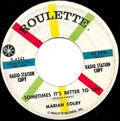 Marion Colby - Sometimes It's Better To Cry / Just Because