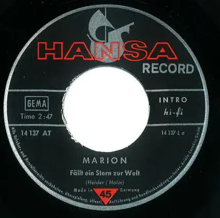Marion Maerz - Fällt Ein Stern Zur Welt