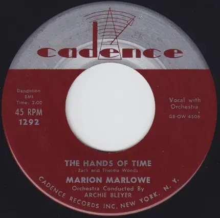 Marion Marlowe - The Hands Of Time / Ring Phone Ring