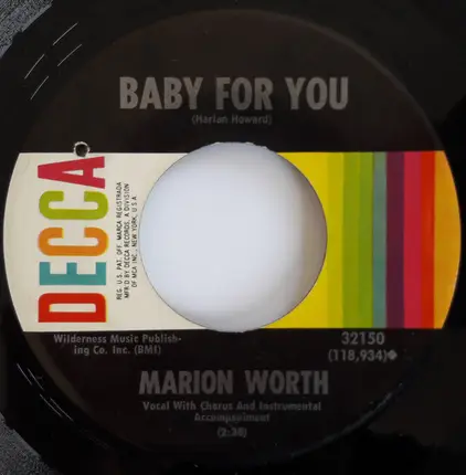 Marion Worth - Only You Can Make Me Cry