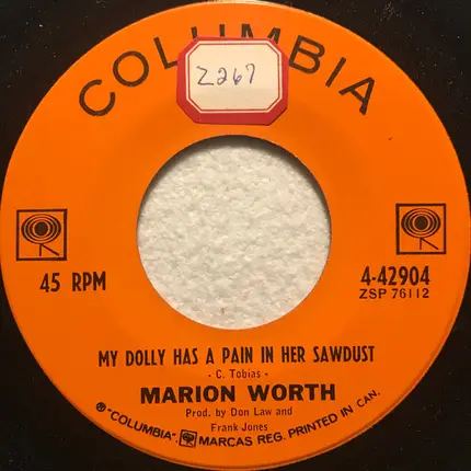Marion Worth - Shake Me I Rattle (Squeeze Me I Cry) / My Dolly Has A Pain In Her Sawdust