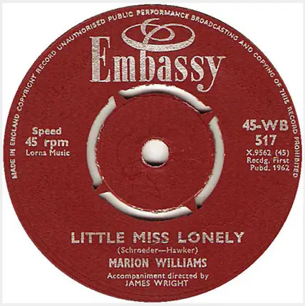 Marion Williams - Little Miss Lonely