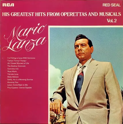 Mario Lanza - His Greatest Hits From Operettas And Musicals Vol. 2