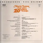 LP - Mario Lanza - Singt Seine 20 Grössten Erfolge - Unvergssen - Viel Geilebt