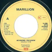7inch Vinyl Single - Marillion - He Knows You Know / Charting The Single