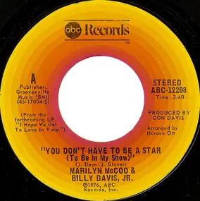 Marilyn McCoo & Billy Davis, Jr. - You Don't Have To Be A Star