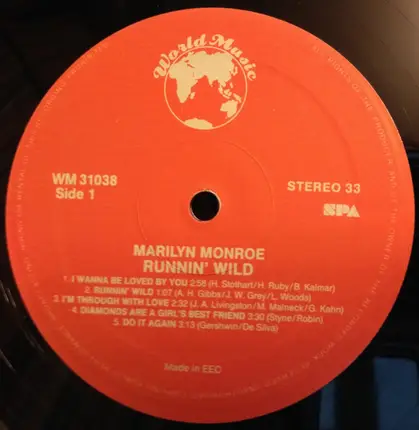 Marilyn Monroe - Diamonds Are A Girl's Best Friend & Runnin' Wild