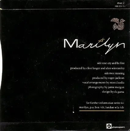 Marilyn - Cry And Be Free