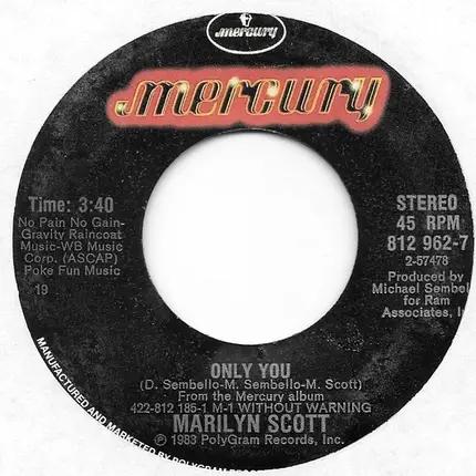 Marilyn Scott - Only You