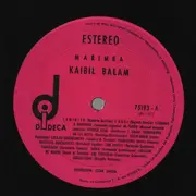 LP - Marimba Kaibil Balam - De Fiesta Con Pura Marimba - Pink Label