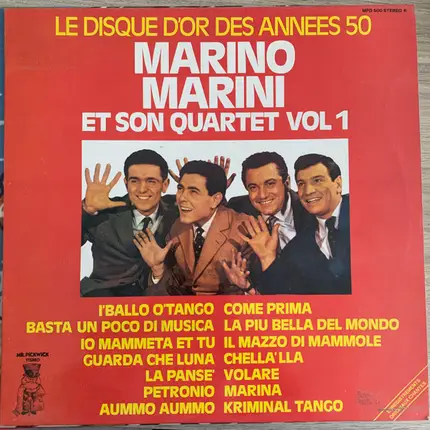 Marino Marini Ed Il Suo Quartetto - Vol 1, Le Disque d'Or des Années 50