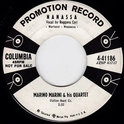 Marino Marini Ed Il Suo Quartetto - Serenatella Sciue' Sciue'
