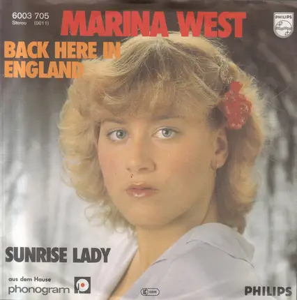 Marina West - Back Here In England