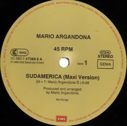 Mario Argandona - Sudamerica