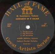 LP - Mario Castelnuovo Tedesco / Manuel María Ponce Cuéllar - Concerto In D Major / Concerto Del Sur (Andrés Segovia) - Mono