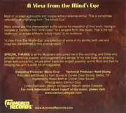 CD - Mario Cruz - A View from the Mind's Eye - digipack