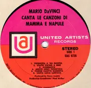 LP - Mario Da Vinci - Canta Le Canzoni Di Mamma E Napule