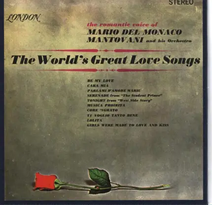 Mario del Monaco / Mantovani And His Orchestra - The World's Great Love Songs