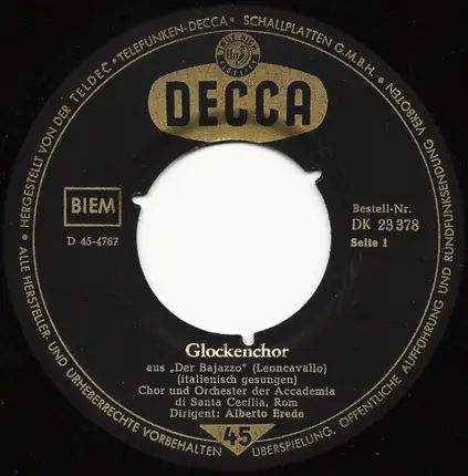 Mario del Monaco - Glockenchor