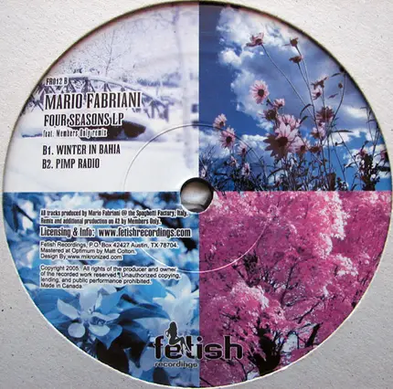 Mario Fabriani - Four Seasons LP