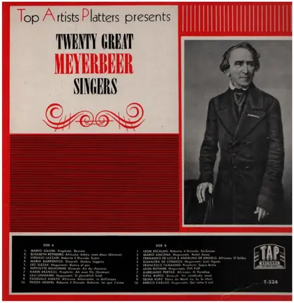 Mario Gilion / Elisabeth Rethberg / Virgilio Lazzari a.o. - Twenty Great Meyerbeer Singers