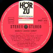 LP - Mario Lanza - Singt (Die unvergessene Stimme) - Orig. HörZu 1964