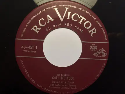 Mario Lanza - You Are My Love / Call Me A Fool