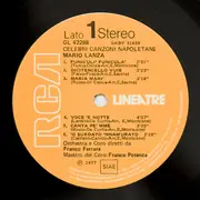 LP - Mario Lanza - Celebri Canzoni Napoletane