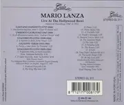 CD - Mario Lanza - Live At The Hollywood Bowl • Historical Recordings (1947 & 1951) - Mono