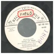 7inch Vinyl Single - Mario Lanza - Song Of India / If You Were Mine