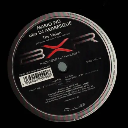 Mario Piú aka DJ Arabesque - The Vision