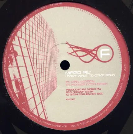 Mario Più - I Don't Want To Come Back