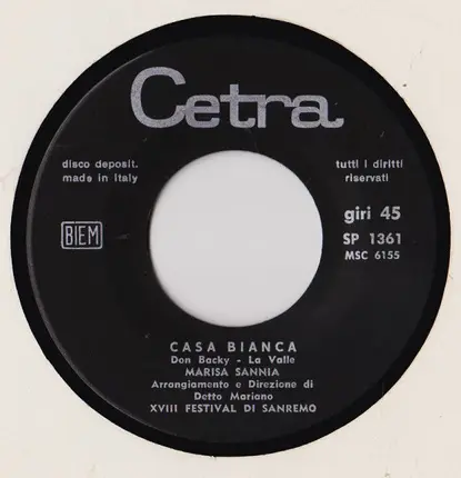 Marisa Sannia - Casa Bianca