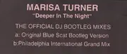 12inch Vinyl Single - Marisa Turner - Deeper In The Night (The Official DJ Bootleg Mixes) - White Label