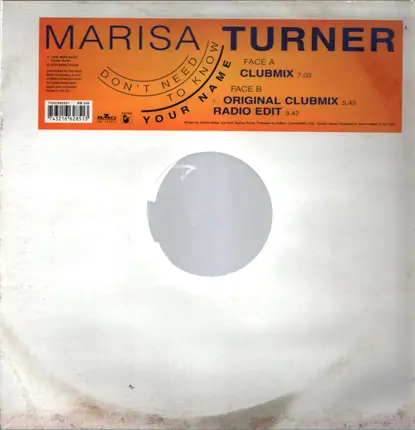 Marisa Turner - Don't Need To Know Your Name