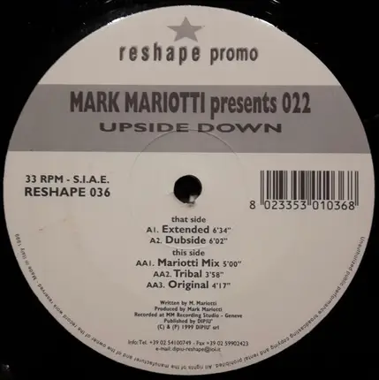 Mark Mariotti Presents 022 - Upside Down